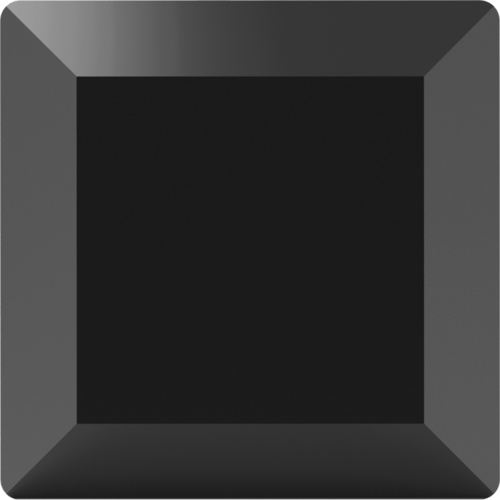 2402 - 4mm - Jet (280) - Base No Hot Fix Flat Back Crystal