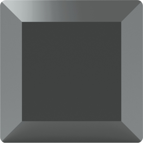 2402 - 4mm - Jet Hematite (280 HEM) - Base No Hot Fix Flat Back Crystal