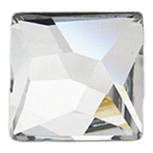 2420 - 25mm - Crystal CAL V SI (001 CAVSI) - Asymmetric Square No Hot Fix Flat Back Crystal