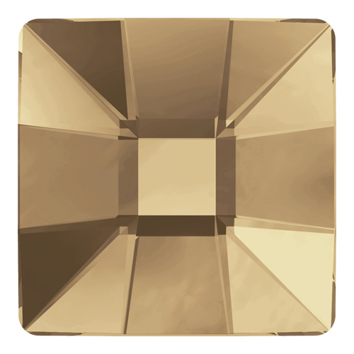 2483 - 10mm - Crystal Golden Shadow M HF (001 GSHA) - Mosaic Hot Fix Flat Back Crystal