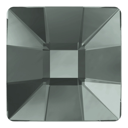 2483 - 10mm - Black Diamond M HF (215) - Mosaic Hot Fix Flat Back Crystal