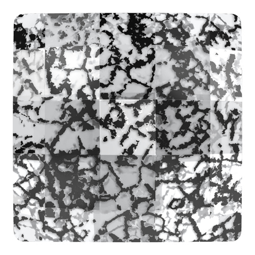 2493 - 8mm - Crystal Black Patina F (001 BLAPA) - Chessboard No Hot Fix Flat Back Crystal