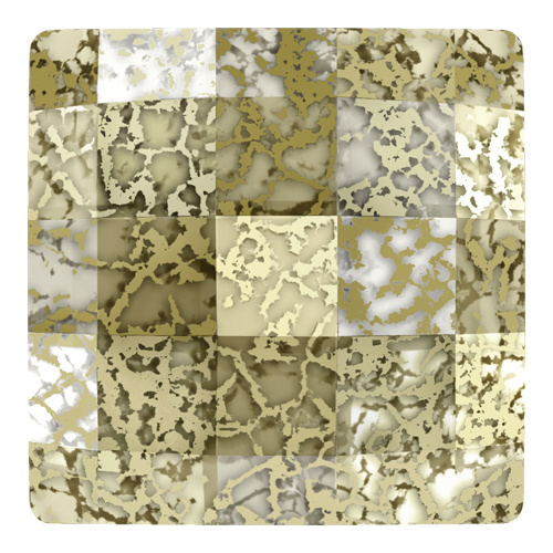 2493 - 8mm - Crystal Gold Patina F (001 GOLPA) - Chessboard No Hot Fix Flat Back Crystal