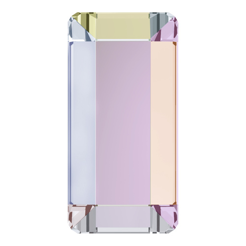 2510 - 5mm x 2.5mm - Crystal AB M HF (001 AB) - Rectangle Hot Fix Flat Back Crystal