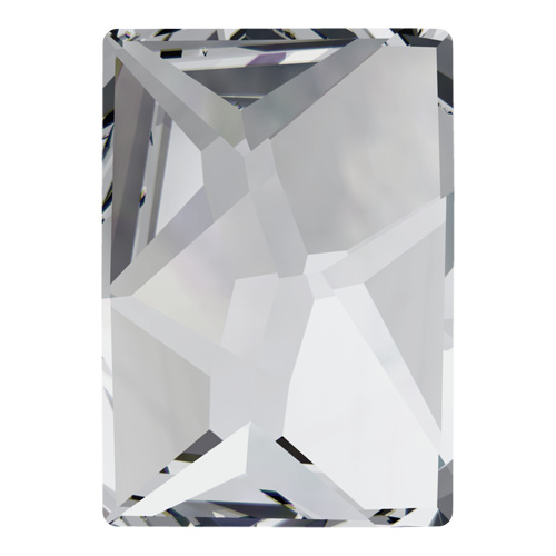 2520 - 8mm x 6mm - Crystal F (001) - Cosmic No Hot Fix Flat Back Crystal