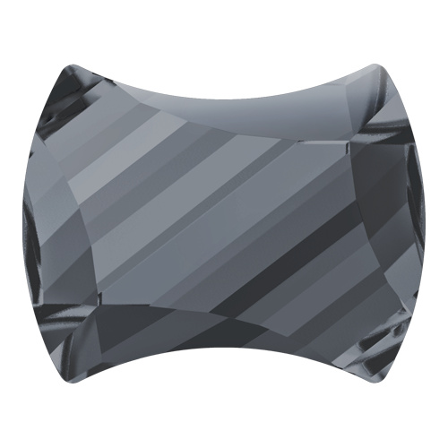 2540 - 9mm x 7mm - Crystal Silver Night M HF (001 SINI) - Curvy Hot Fix Flat Back Crystal