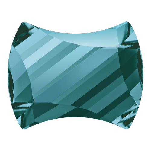 2540 - 9mm x 7mm - Light Turquoise M HF (263) - Curvy Hot Fix Flat Back Crystal