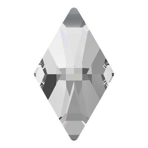 2709 - 10mm x 6mm - Crystal F (001) - Rhombus No Hot Fix Flat Back Crystal