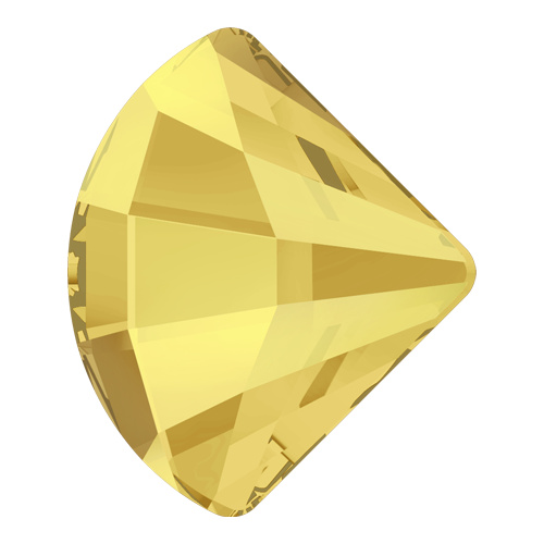 2714 - 10mm - Crystal Metallic Sunshine M HF (001 METSH) - Fan Hot Fix Flat Back Crystal