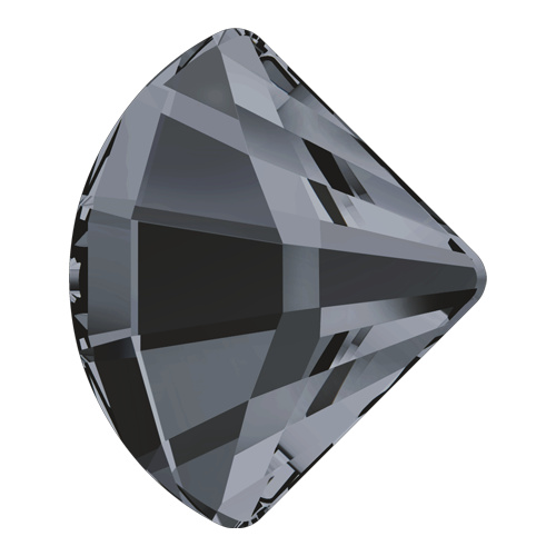 2714 - 6mm - Crystal Silver Night (001 SINI) - Fan No Hot Fix Flat Back Crystal