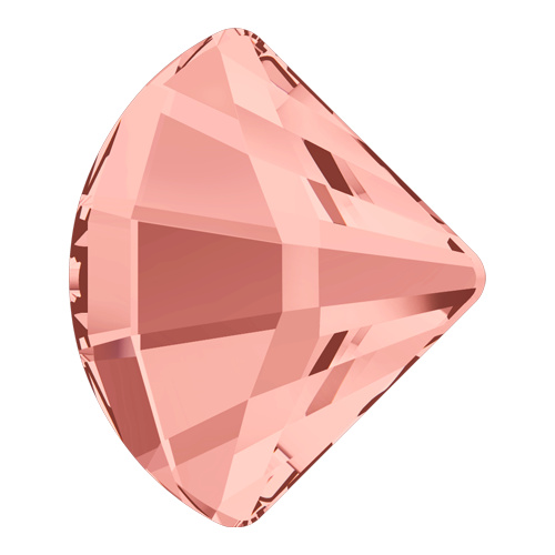 2714 - 6mm - Rose Peach F (262) - Fan No Hot Fix Flat Back Crystal