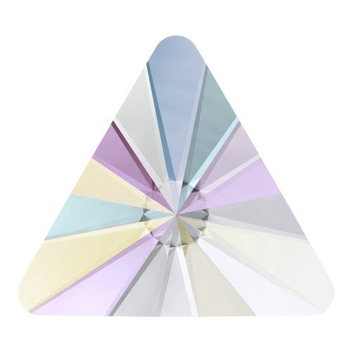 2716 - 5mm - Crystal AB M HF (001 AB) - Rivoli Triangle Hot Fix Flat Back Crystal