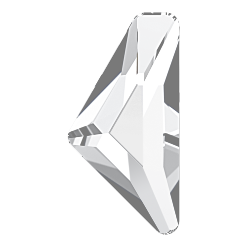 2738 - 10mm x 5mm - Crystal F (001) - Alpha Triangle Hot Fix Flat Back Crystal