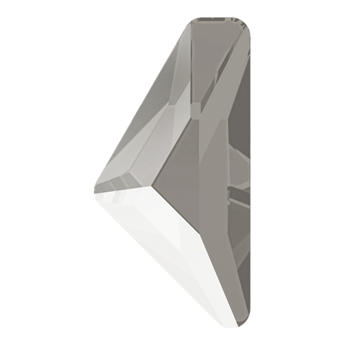 2738 - 10mm x 5mm - Crystal Dark Grey (001 L111S) - Alpha Triangle Hot Fix Flat Back Crystal