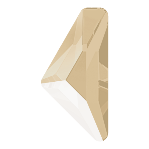 2738 - 12mm x 6mm - Crystal Ivory Cream (001 L106S) - Alpha Triangle Hot Fix Flat Back Crystal