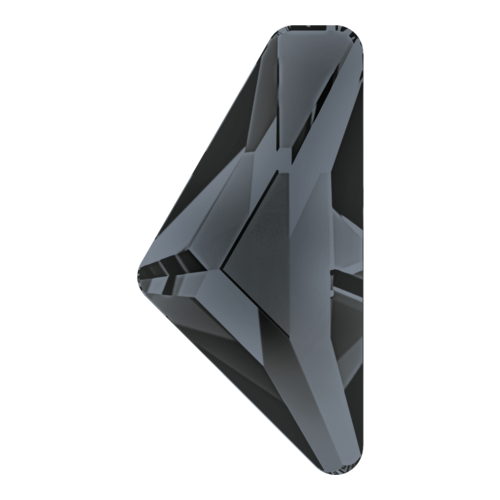 2738 - 12mm x 6mm - Crystal Silver Night (001 SINI) - Alpha Triangle Hot Fix Flat Back Crystal