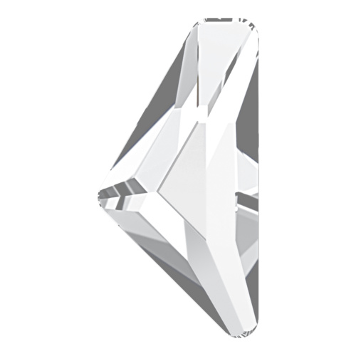 2738 - 10mm x 5mm - Crystal F (001) - Alpha Triangle No Hot Fix Flat Back Crystal