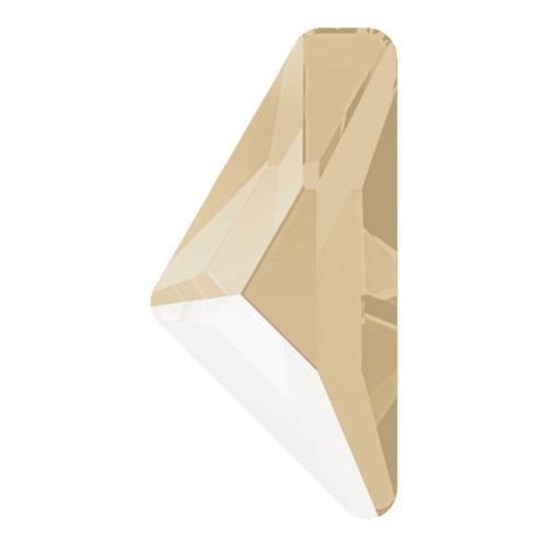 2738 - 10mm x 5mm - Crystal Ivory Cream (001 L106S) - Alpha Triangle No Hot Fix Flat Back Crystal