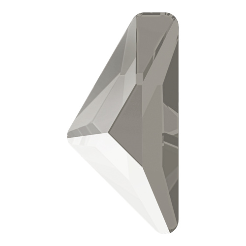 2738 - 10mm x 5mm - Crystal Dark Grey (001 L111S) - Alpha Triangle No Hot Fix Flat Back Crystal