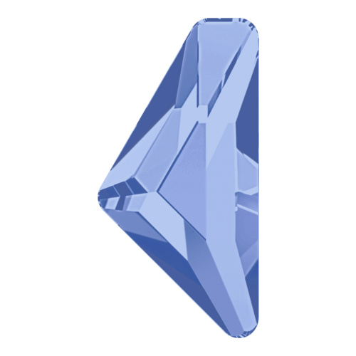 2738 - 10mm x 5mm - Light Sapphire F (211) - Alpha Triangle No Hot Fix Flat Back Crystal
