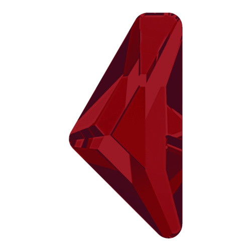 2738 - 10mm x 5mm - Light Siam F (227) - Alpha Triangle No Hot Fix Flat Back Crystal