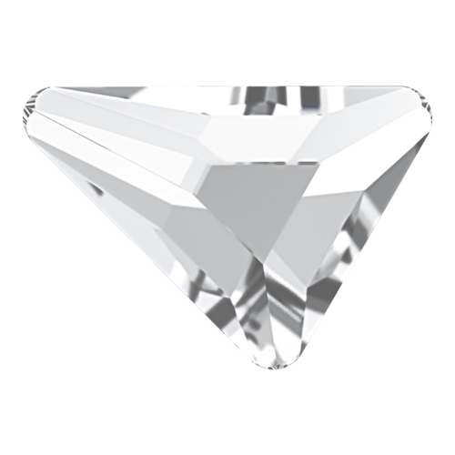 2739 - 5.8mm x 5.3mm - Crystal F (001) - Beta Triangle Hot Fix Flat Back Crystal