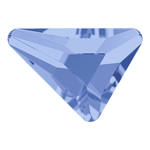 2739 - 5.8mm x 5.3mm - Light Sapphire F (211) - Beta Triangle Hot Fix Flat Back Crystal