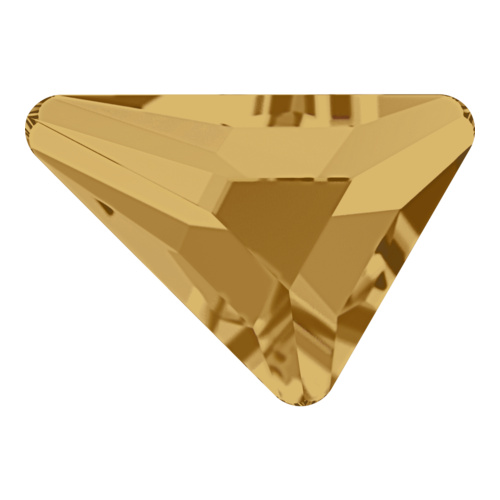 2739 - 5.8mm x 5.3mm - Light Colorado Topaz F (246) - Beta Triangle Hot Fix Flat Back Crystal