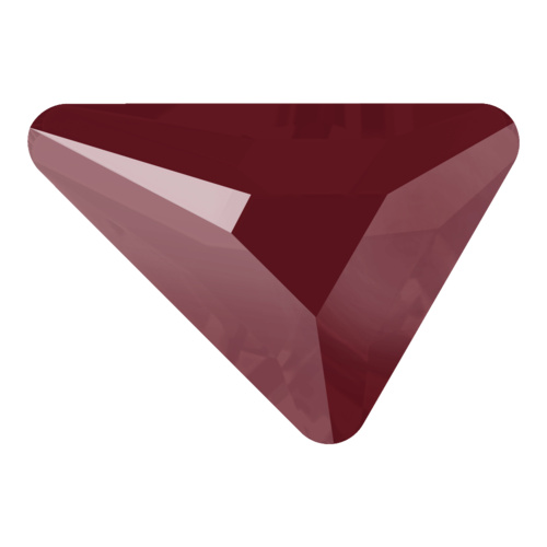 2739 - 7mm x 6.5mm - Crystal Dark Red (001 L108S) - Beta Triangle Hot Fix Flat Back Crystal