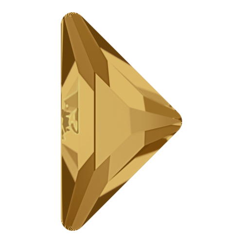2740 - 8.3mm x 8.3mm - Light Colorado Topaz F (246) - Gamma Triangle Hot Fix Flat Back Crystal
