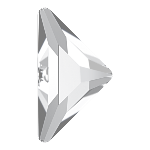 2740 - 10mm x 10mm - Crystal F (001) - Gamma Triangle Hot Fix Flat Back Crystal
