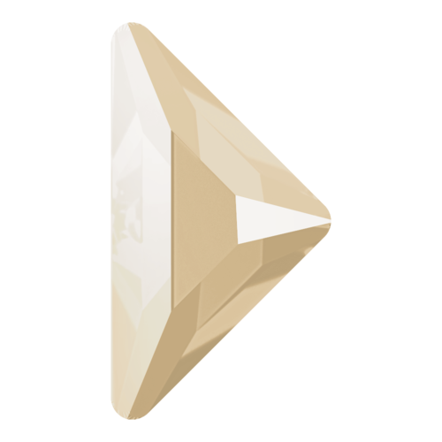 2740 - 10mm x 10mm - Crystal Ivory Cream (001 L106S) - Gamma Triangle Hot Fix Flat Back Crystal