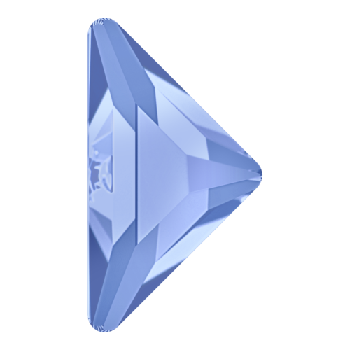 2740 - 10mm x 10mm - Light Sapphire F (211) - Gamma Triangle Hot Fix Flat Back Crystal