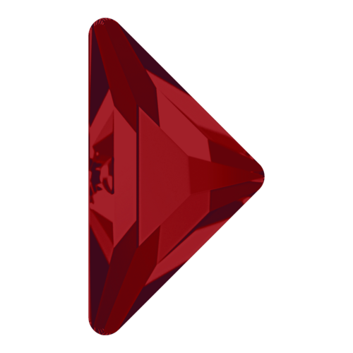 2740 - 10mm x 10mm - Light Siam F (227) - Gamma Triangle Hot Fix Flat Back Crystal