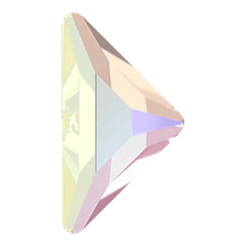 2740 - 10mm x 10mm - Crystal AB F (001 AB) - Gamma Triangle No Hot Fix Flat Back Crystal