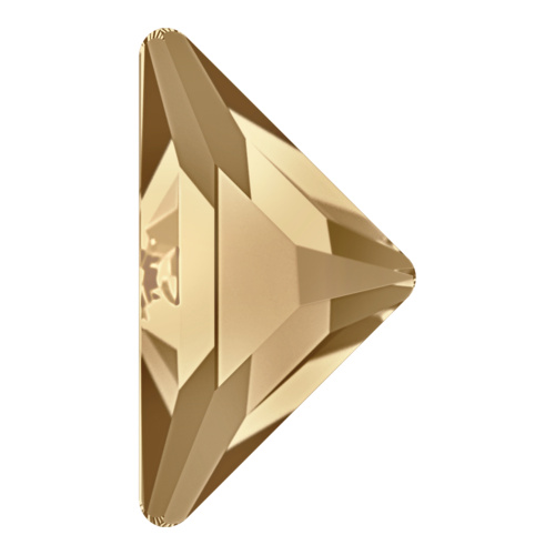 2740 - 10mm x 10mm - Crystal Golden Shadow F (001 GSHA) - Gamma Triangle No Hot Fix Flat Back Crystal