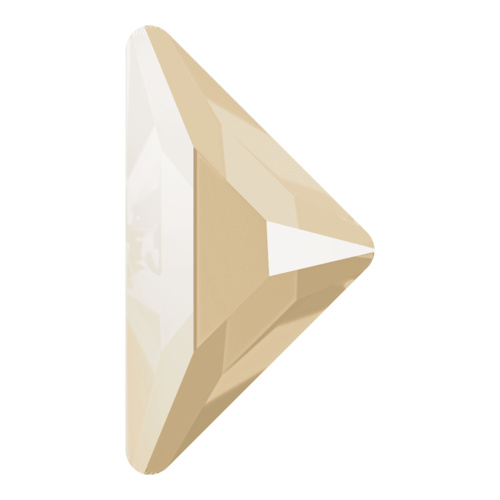 2740 - 10mm x 10mm - Crystal Ivory Cream (001 L106S) - Gamma Triangle No Hot Fix Flat Back Crystal