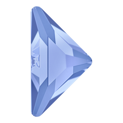 2740 - 10mm x 10mm - Light Sapphire F (211) - Gamma Triangle No Hot Fix Flat Back Crystal