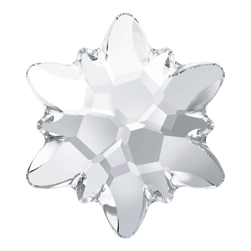 2753 - 10mm - Crystal M HF (001) - Edelweiss Hot Fix Flat Back Crystal