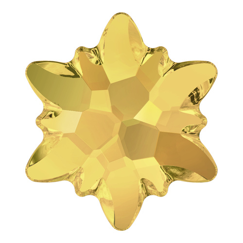 2753 - 10mm - Crystal Metallic Sunshine M HF (001 METSH) - Edelweiss Hot Fix Flat Back Crystal