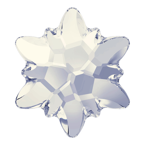 2753 - 10mm - White Opal M HF (234) - Edelweiss Hot Fix Flat Back Crystal