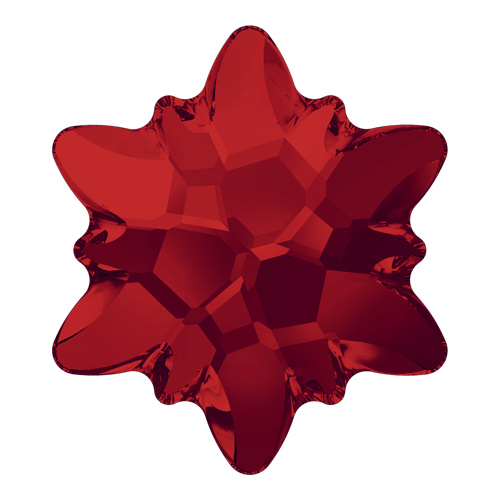 2753 - 10mm - Light Siam F (227) - Edelweiss No Hot Fix Flat Back Crystal