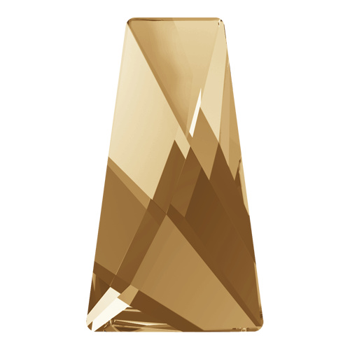 2770 - 6mm x 3.5mm - Crystal Golden Shadow F (001 GSHA) - Wing No Hot Fix Flat Back Crystal