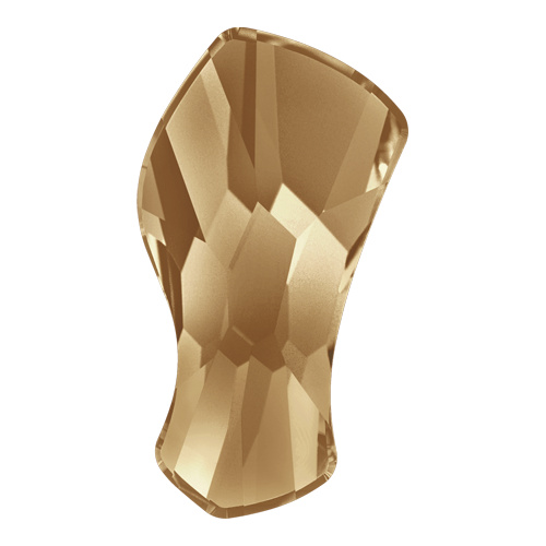 2798 - 8mm - Crystal Golden Shadow M HF (001 GSHA) - Contour Hot Fix Flat Back Crystal