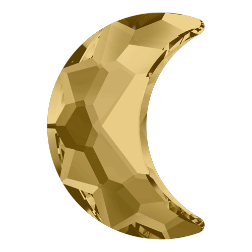 2813 - 8mm x 5.5mm - Light Colorado Topaz F (246) - Moon No Hot Fix Flat Back Crystal