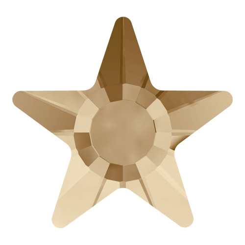 2817 - 5mm - Crystal Golden Shadow M HF (001 GSHA) - Star Hot Fix Flat Back Crystal