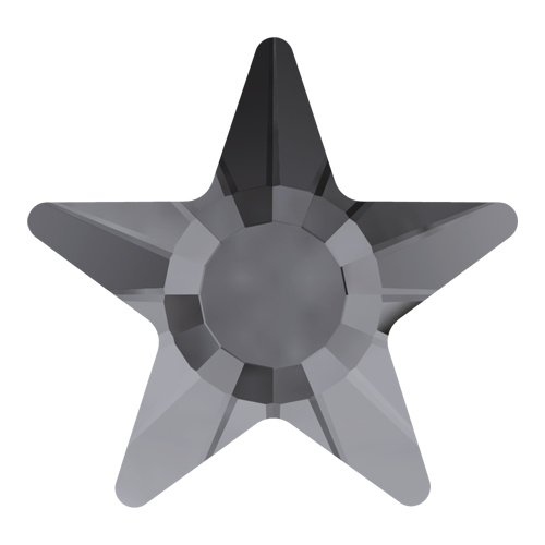 2817 - 5mm - Crystal Silver Night M HF (001 SINI) - Star Hot Fix Flat Back Crystal