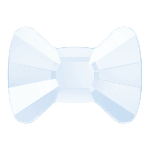 2858 - 6mm x 4.5mm - Crystal Powder Blue (001 PBLU) - Bow Tie No Hot Fix Flat Back Crystal