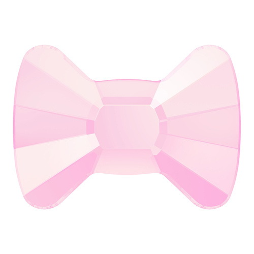 2858 - 6mm x 4.5mm - Crystal Powder Rose (001 PROS) - Bow Tie No Hot Fix Flat Back Crystal