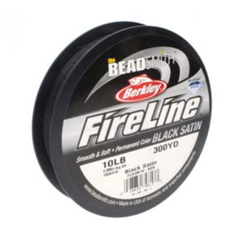 Fireline - 10LB .008" / .20mm Black Satin - 300 yd / 274m Roll - FL11BK300